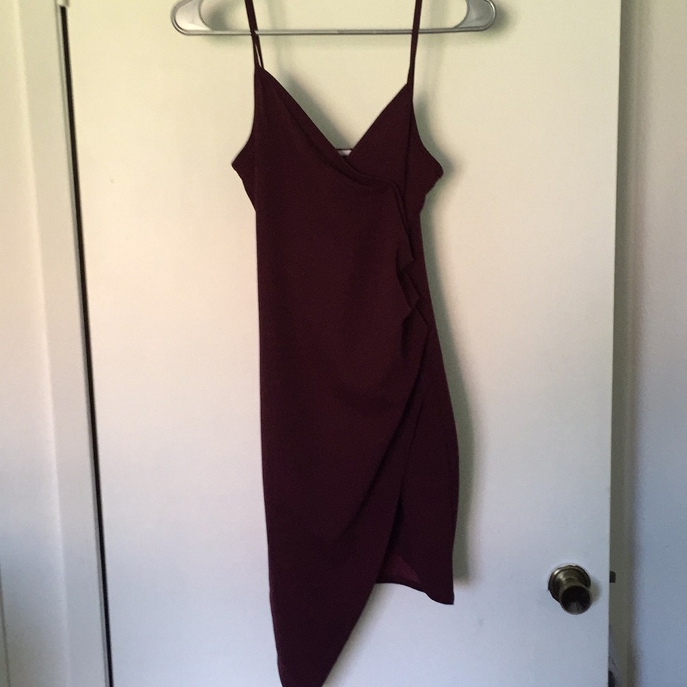 Burgundy dress